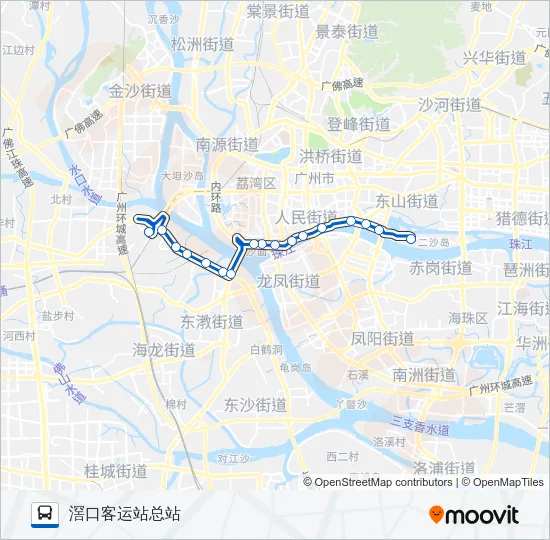 57路 Bus Line Map