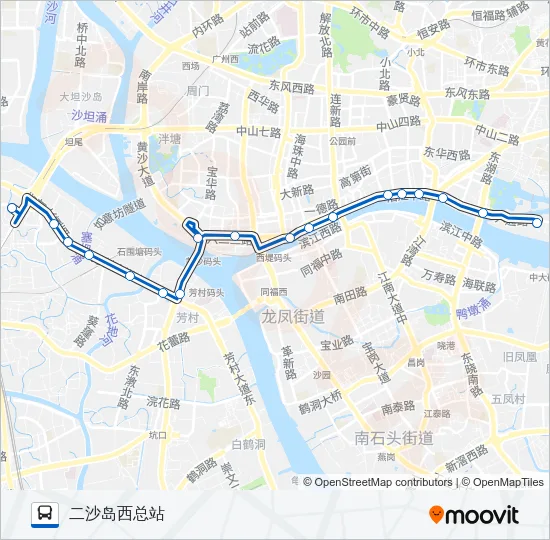 57路 Bus Line Map