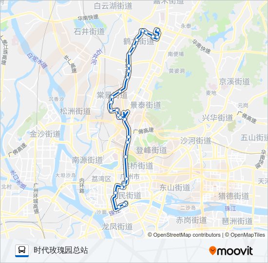 公交58路的线路图
