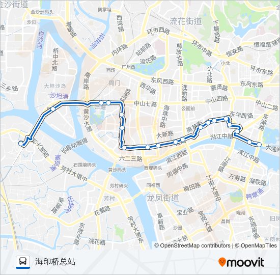 公交61路的线路图