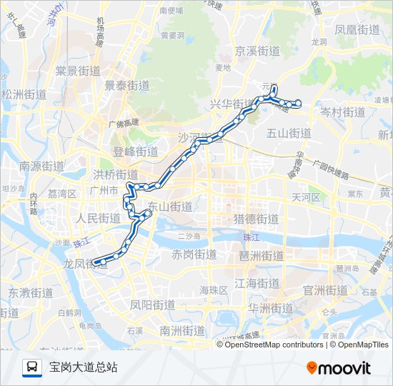 公交65路的线路图