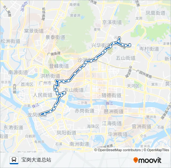 公交65路的线路图