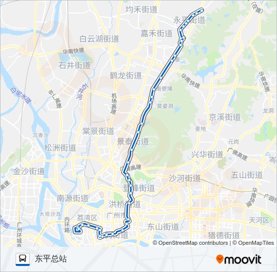 公交66路的线路图