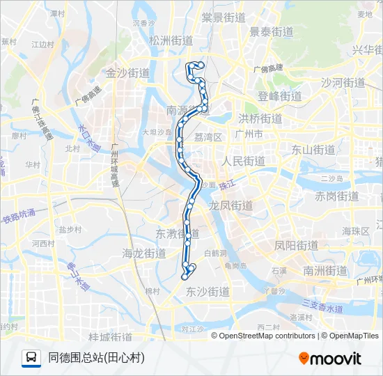 71路 Bus Line Map