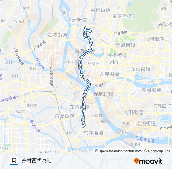 公交71路的线路图