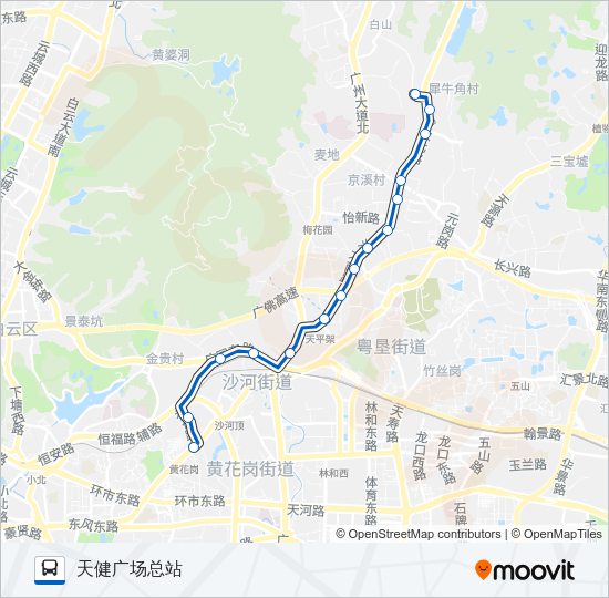 公交72路的线路图