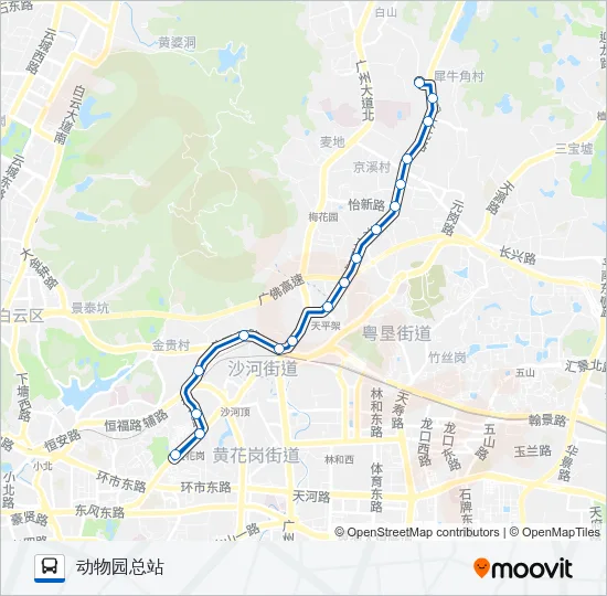 72路 Bus Line Map