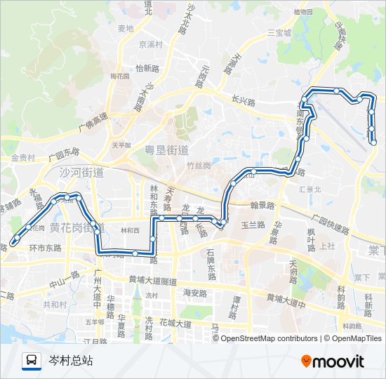 公交78路的线路图