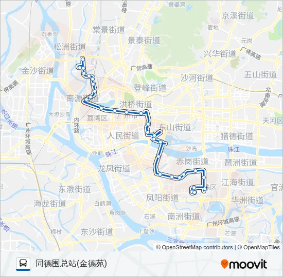80路 Bus Line Map