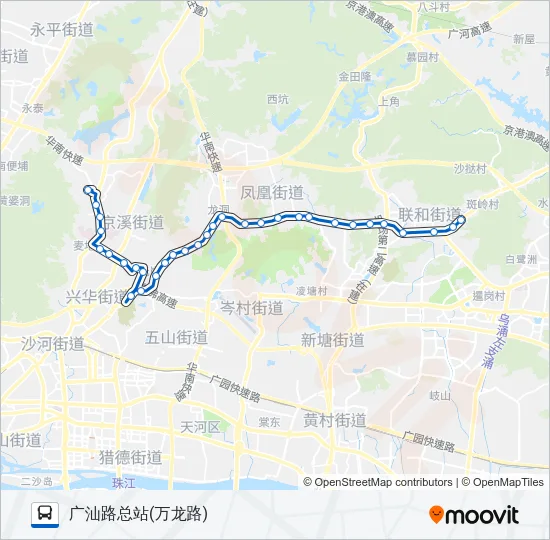 公交83路的线路图