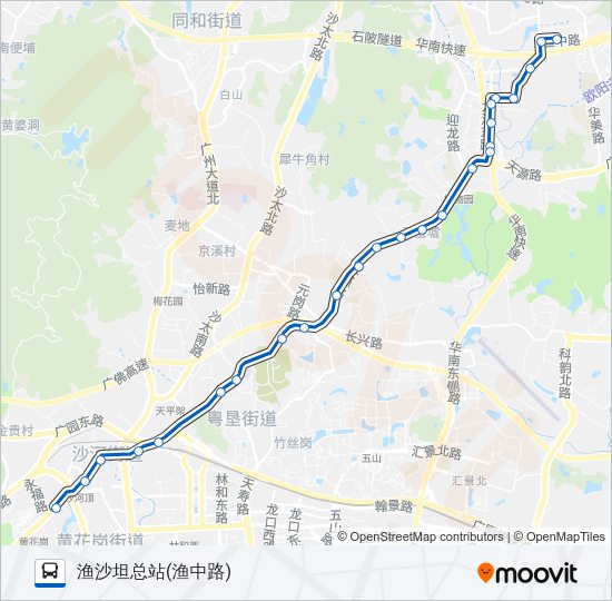 公交84路的线路图