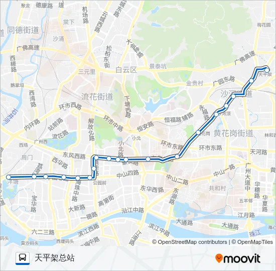 85路 Bus Line Map