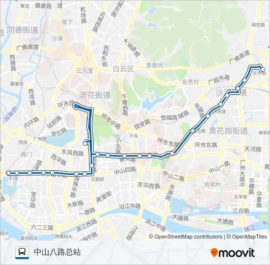 85路 Bus Line Map