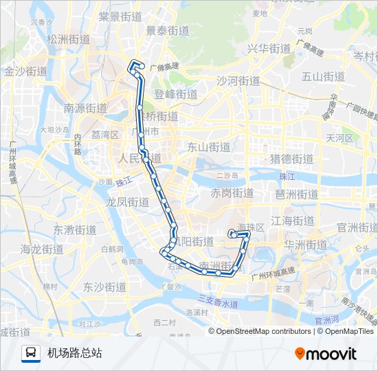 公交87路的线路图