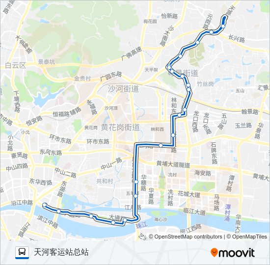 公交89路的线路图