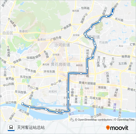 公交89路的线路图