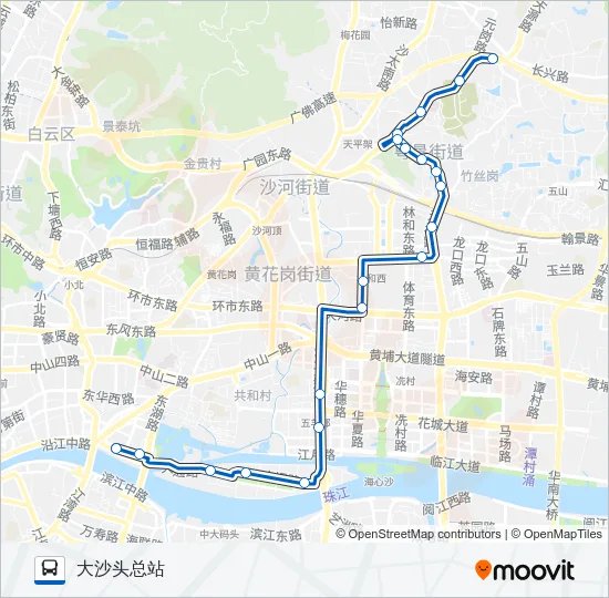 公交89路的线路图