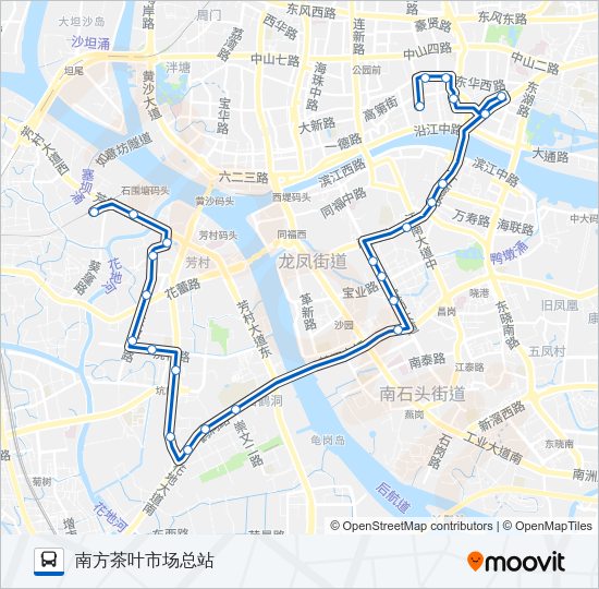 公交91路的线路图