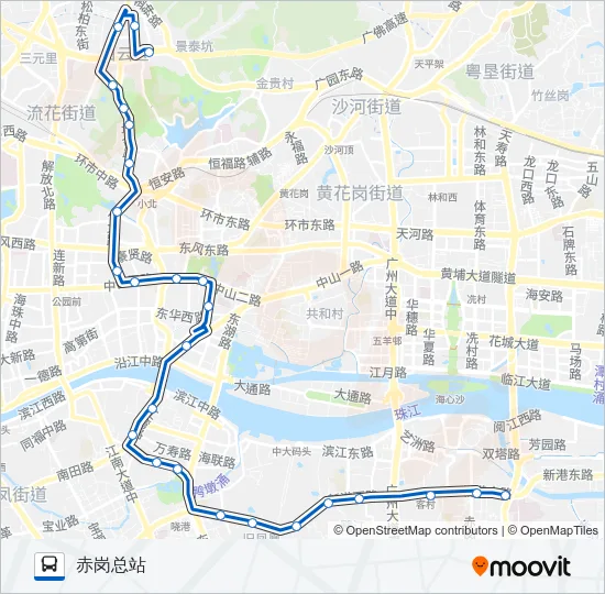 93路 Bus Line Map