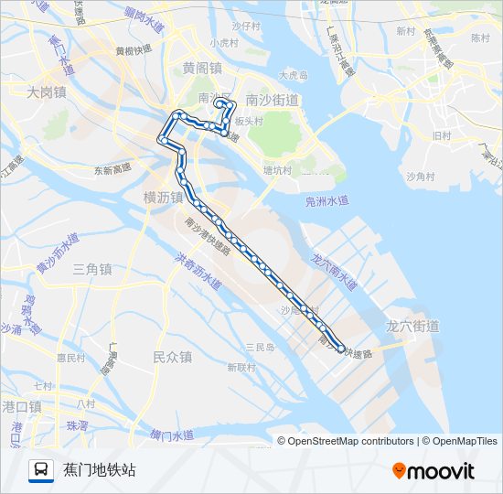 公交南2路的线路图