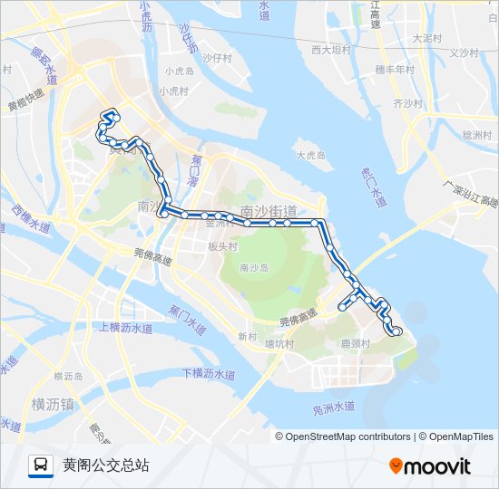 公交南3路的线路图