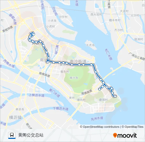 南3路 Bus Line Map