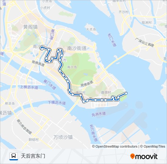 公交南4路的线路图