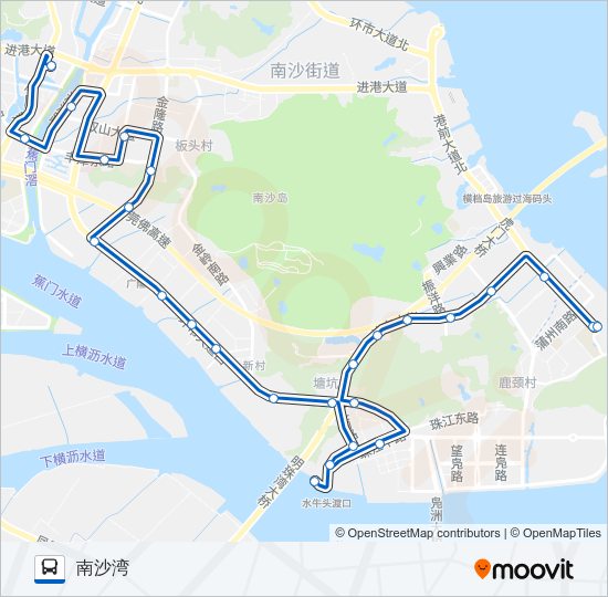 公交南5路的线路图