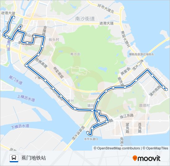 公交南5路的线路图