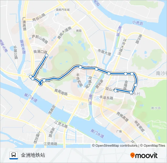 南6路 Bus Line Map