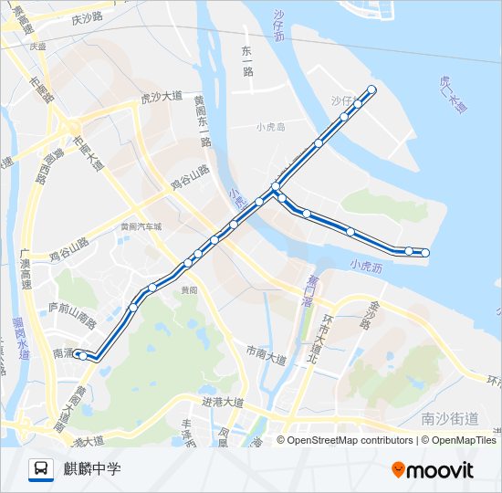 公交南7路的线路图