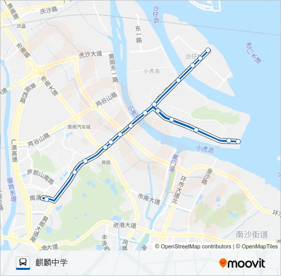 南7路 Bus Line Map