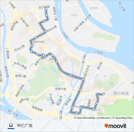 公交南8路的线路图