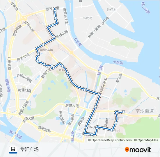 南8路 Bus Line Map