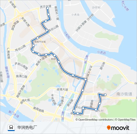 公交南8路的线路图