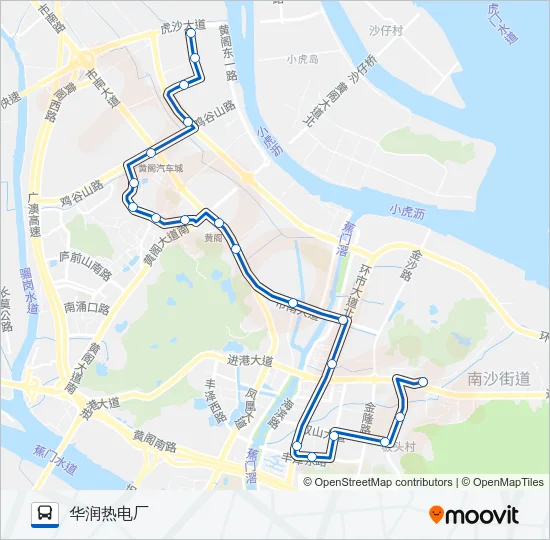 南8路 Bus Line Map