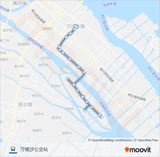 公交南9路的线路图
