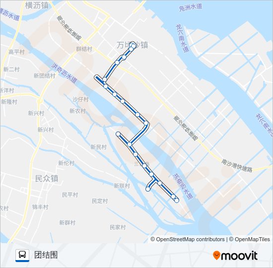公交南9路的线路图