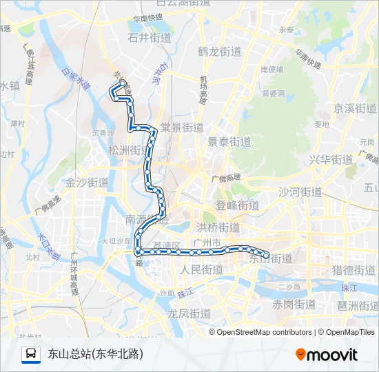 夜2路 Bus Line Map