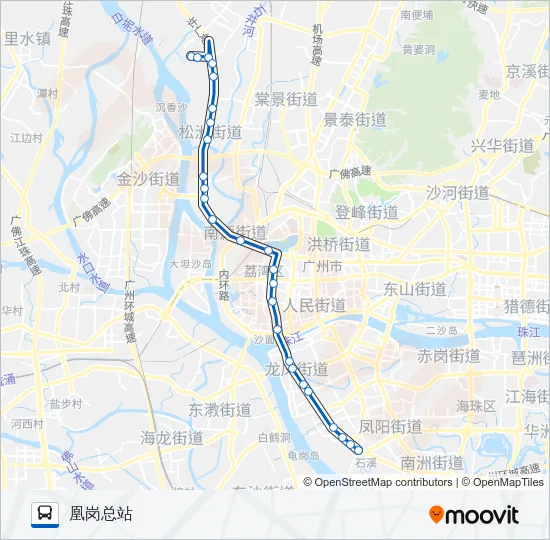 夜3路 Bus Line Map