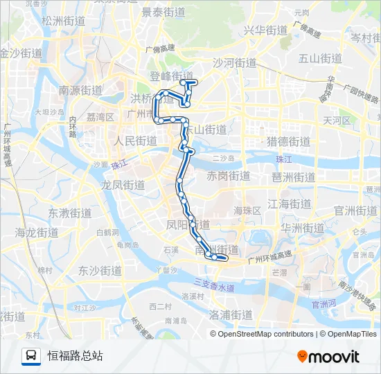 夜4路 Bus Line Map