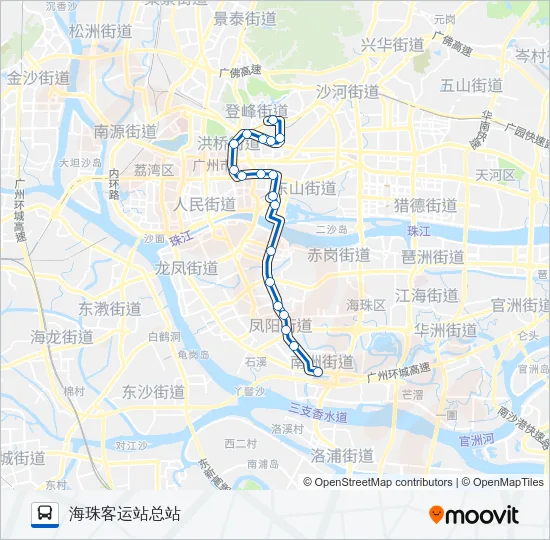 夜4路 Bus Line Map