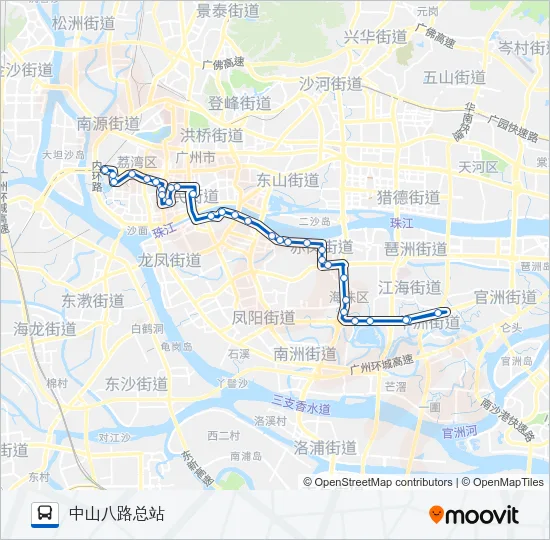 夜6路 Bus Line Map