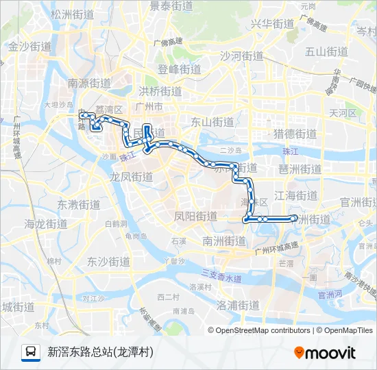 夜6路 Bus Line Map