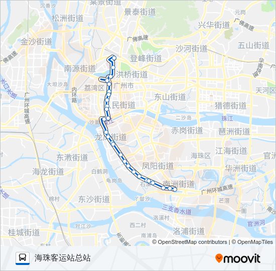 公交夜7路的线路图
