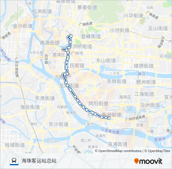 夜7路 Bus Line Map