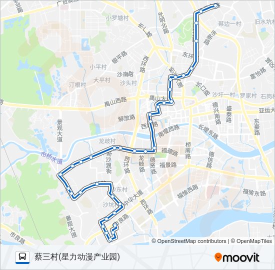 公交番7路的线路图