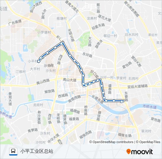 公交番8路的线路图