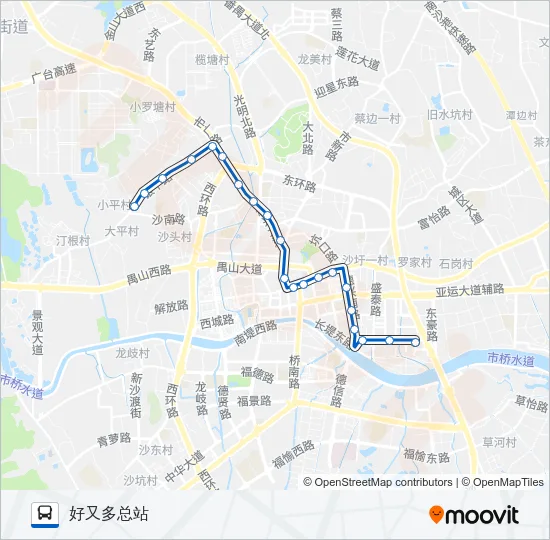 番8路 Bus Line Map