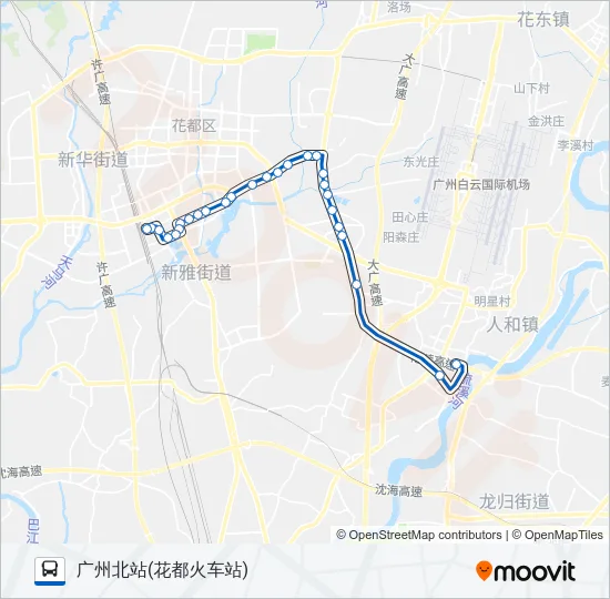花1路 Bus Line Map
